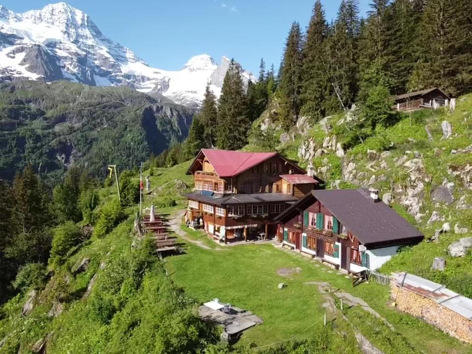 施特歇尔贝格 Berggasthaus Tschingelhorn酒店 外观 照片