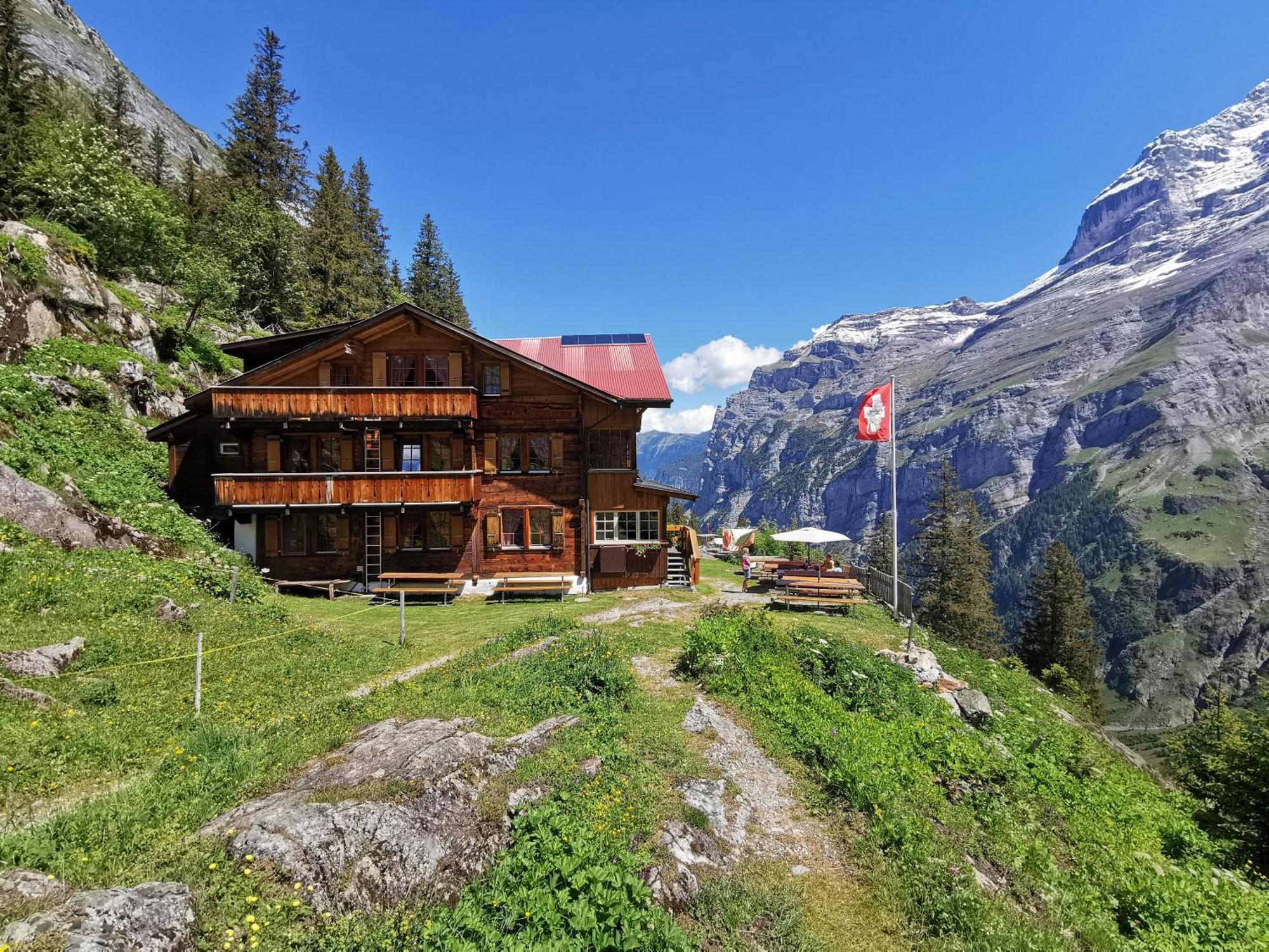 施特歇尔贝格 Berggasthaus Tschingelhorn酒店 外观 照片